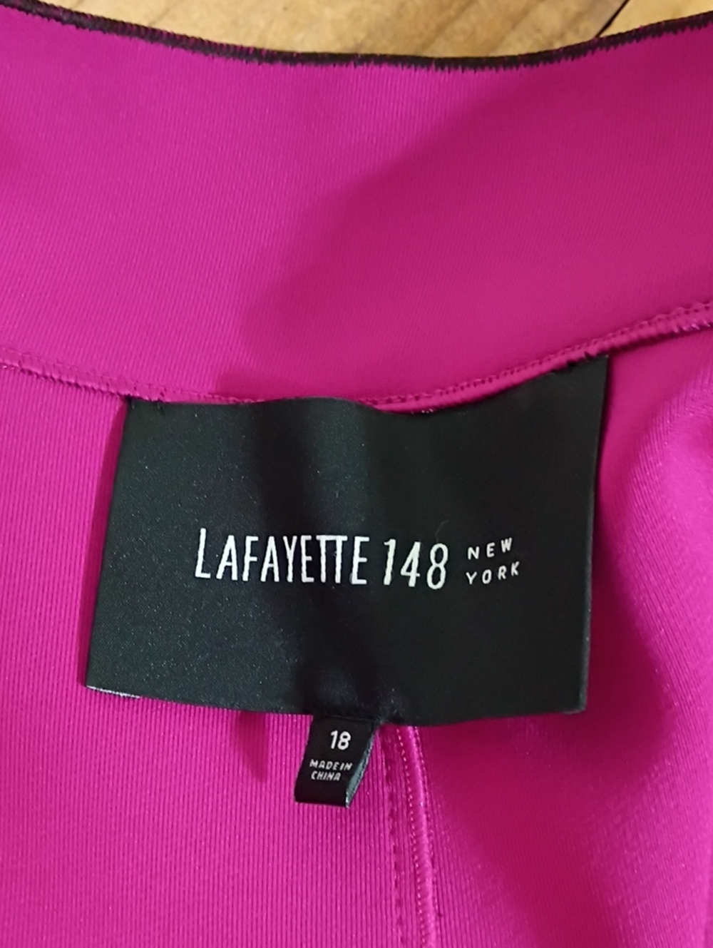 Lafayette 148 New York Amanda Peplum Hem Snap Button Blazer Jacket Size 18 - Picture 7 of 14